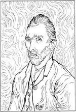 coloring page Vincent van Gogh